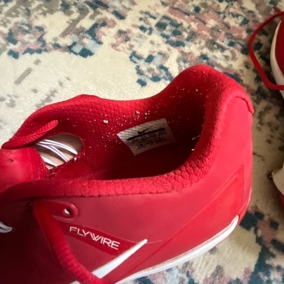 Nike Air Clipper '17 Men's Metal Baseball Cleats red white size 10.5 - Picture 7 of 13
